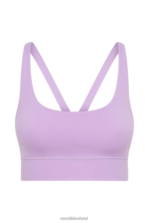 Meshki Elise V Back Cami Crop Top Clothing Lilac 6DX221115