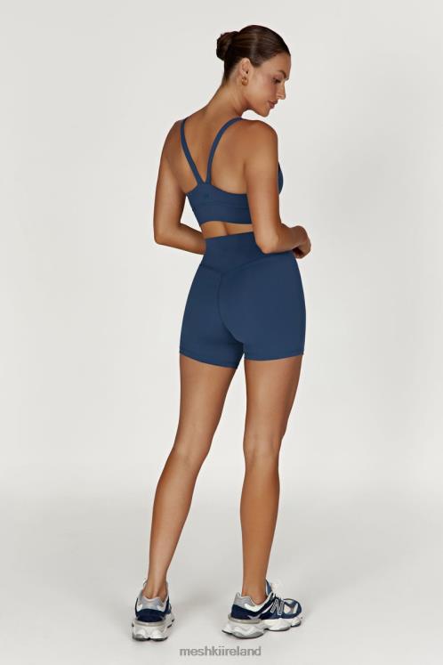 Meshki Elise V Back Cami Crop Top Clothing Navy 6DX22924