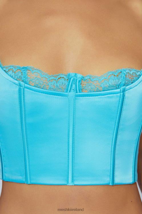 Meshki Lake Lace Cami Crop Top Clothing Aquamarine 6DX221048