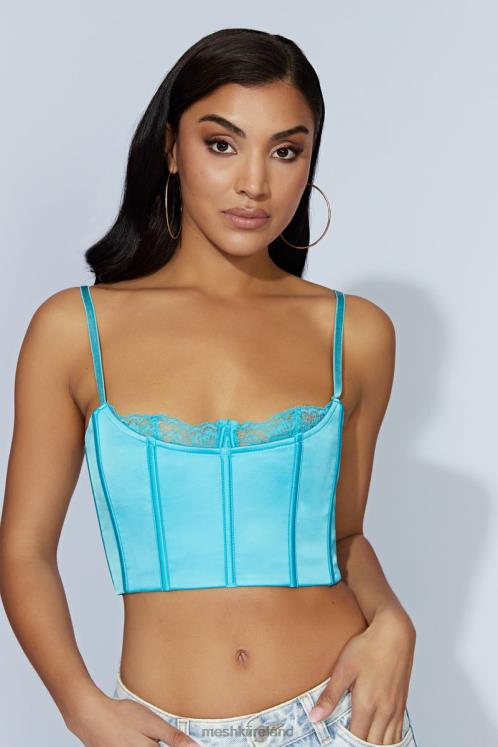 Meshki Lake Lace Cami Crop Top Clothing Aquamarine 6DX221048