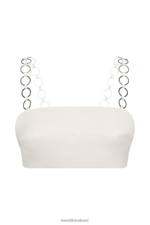 Meshki Pyper Ring Crop Top Clothing Beige 6DX221214