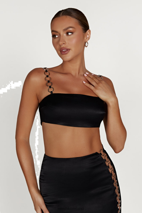 Meshki Pyper Ring Crop Top Clothing Black 6DX221212