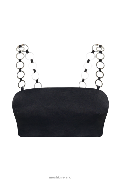 Meshki Pyper Ring Crop Top Clothing Black 6DX221212