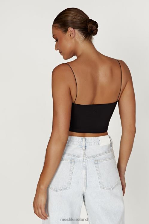 Meshki Yvonne Cami Crop Top Clothing Black 6DX22939