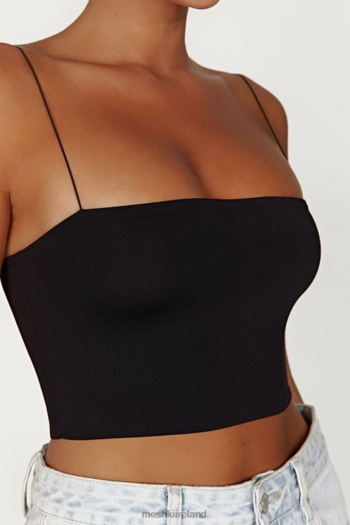 Meshki Yvonne Cami Crop Top Clothing Black 6DX22939