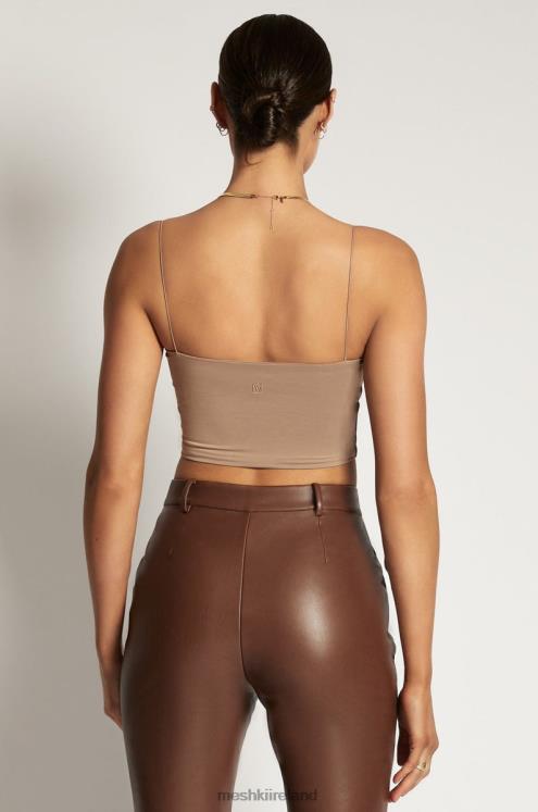 Meshki Yvonne Cami Crop Top Clothing Latte 6DX221198