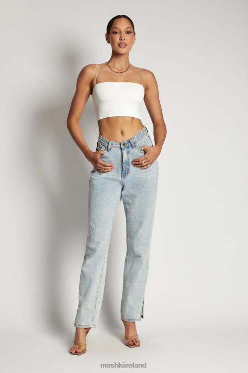 Meshki Yvonne Cami Crop Top Clothing White 6DX22938