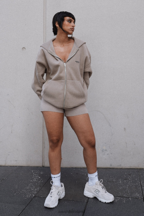 Meshki Corrie Zip Through Hoodie Clothing Cement 6DX22930