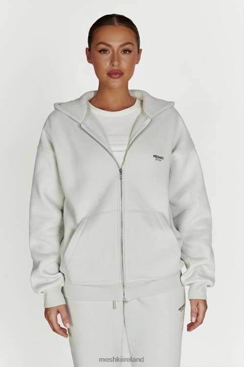 Meshki Corrie Zip Through Hoodie Clothing Smoke Grey 6DX22880