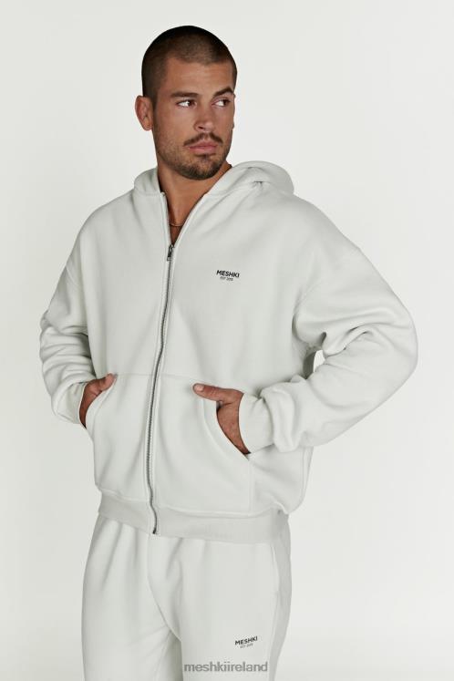 Meshki Corrie Zip Through Hoodie Clothing Smoke Grey 6DX22880