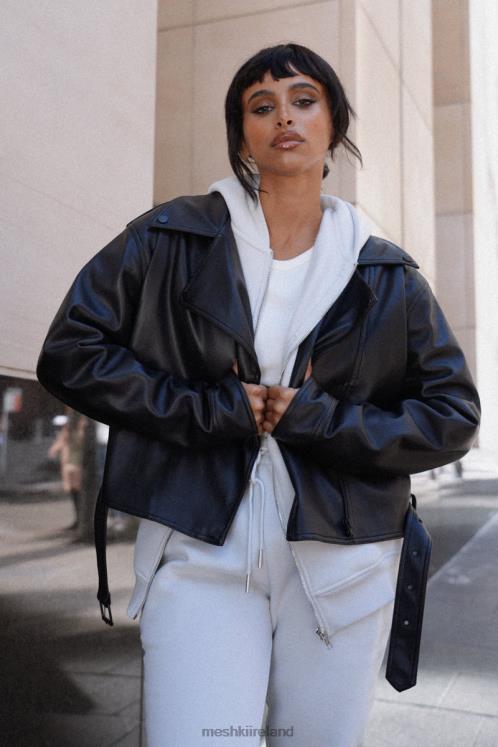 Meshki Kirby Faux Leather Jacket Clothing Black 6DX221633