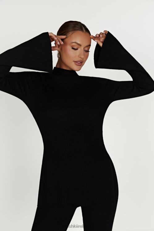 Meshki Jovie Oversized Knit Jumper Clothing Black 6DX22899