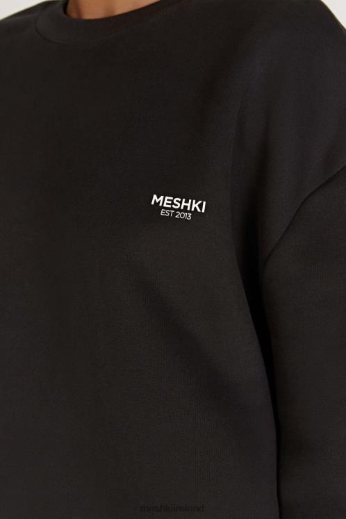 Meshki Phoenix Oversized Crewneck Jumper Clothing Dusk Black 6DX22809