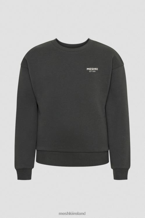 Meshki Phoenix Oversized Crewneck Jumper Clothing Dusk Black 6DX22809