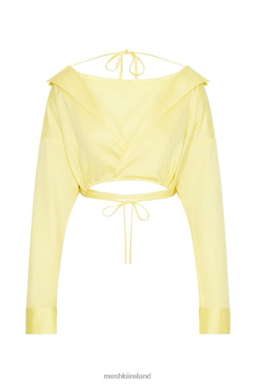 Meshki Freya Off Shoulder Long Sleeve Shirt Clothing Lemon 6DX221055