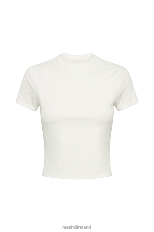 Meshki Jeanie Longline T-Shirt Clothing White 6DX22881