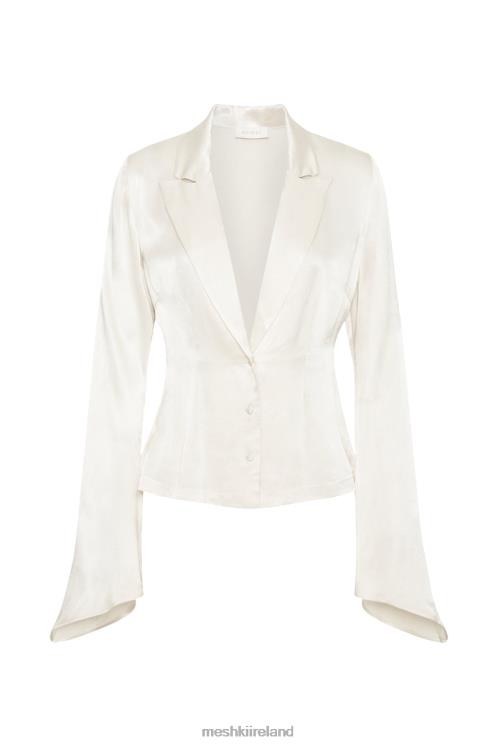 Meshki Noa Collared Long Sleeve Shirt Clothing Ivory 6DX22876