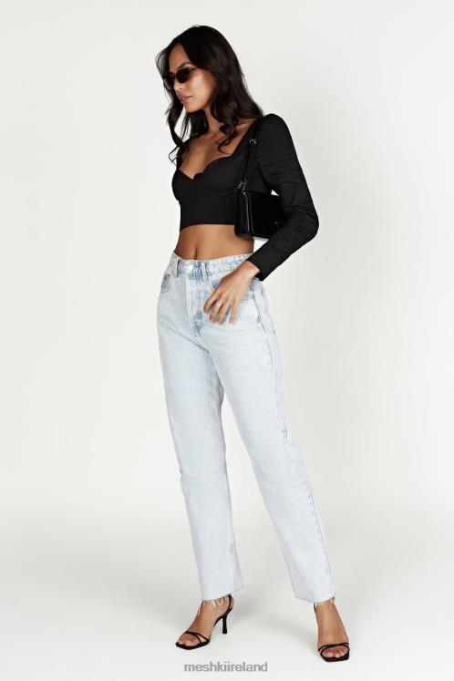 Meshki Zahara Corset Shirt Clothing Black 6DX22982