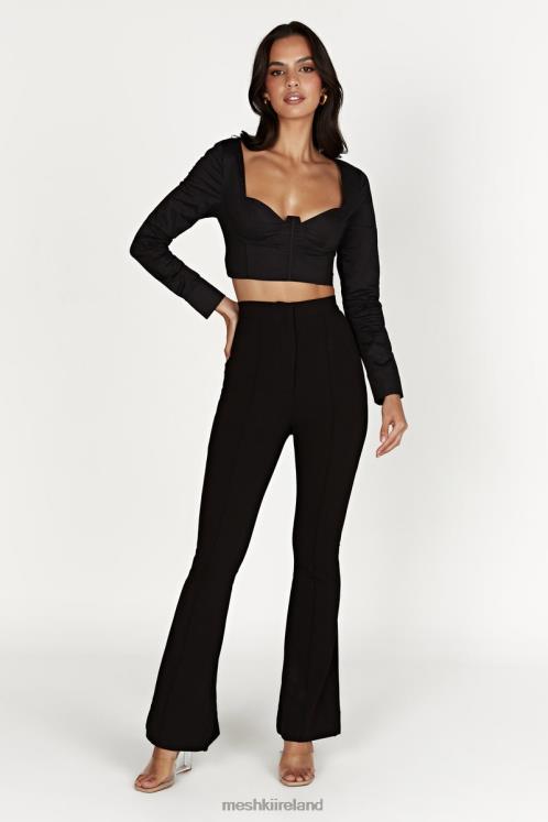 Meshki Zahara Corset Shirt Clothing Black 6DX22982